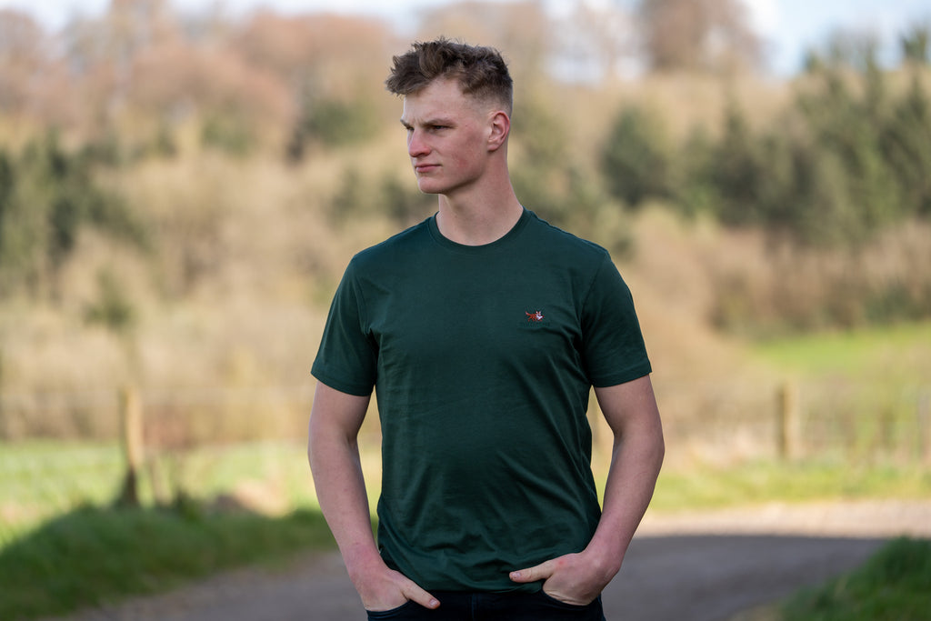 Evil Fox forest green t-shirt