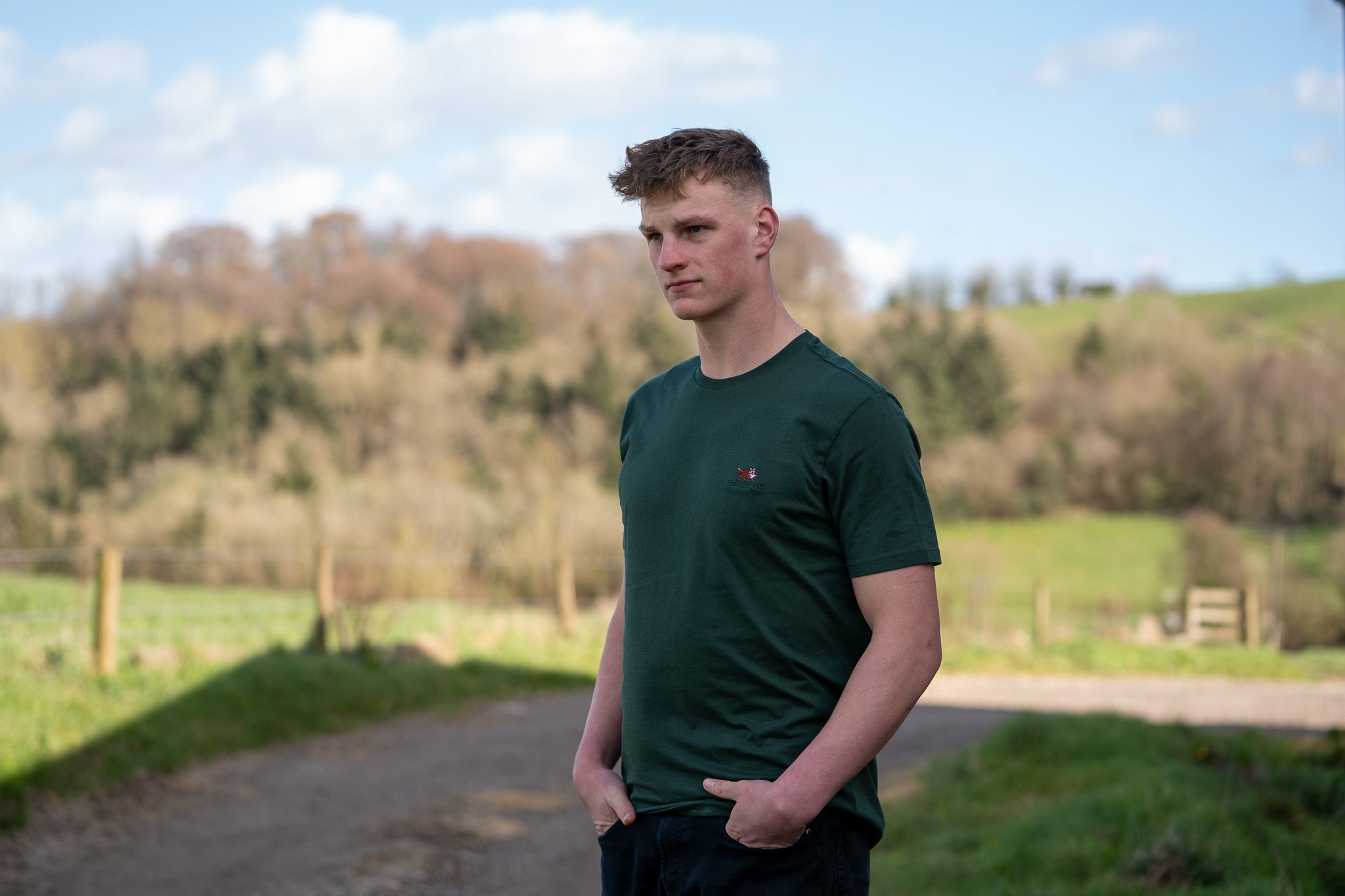 Evil Fox forest green t-shirt
