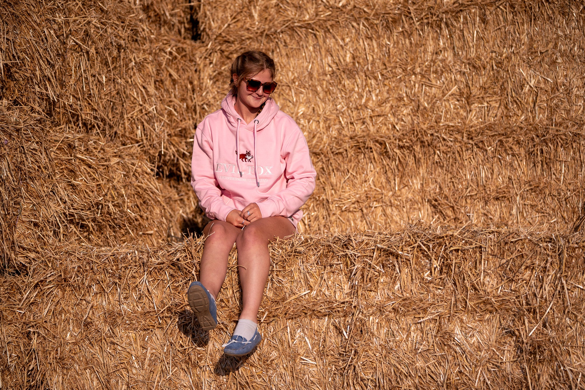 Evil Fox Cub Pink Hoodie