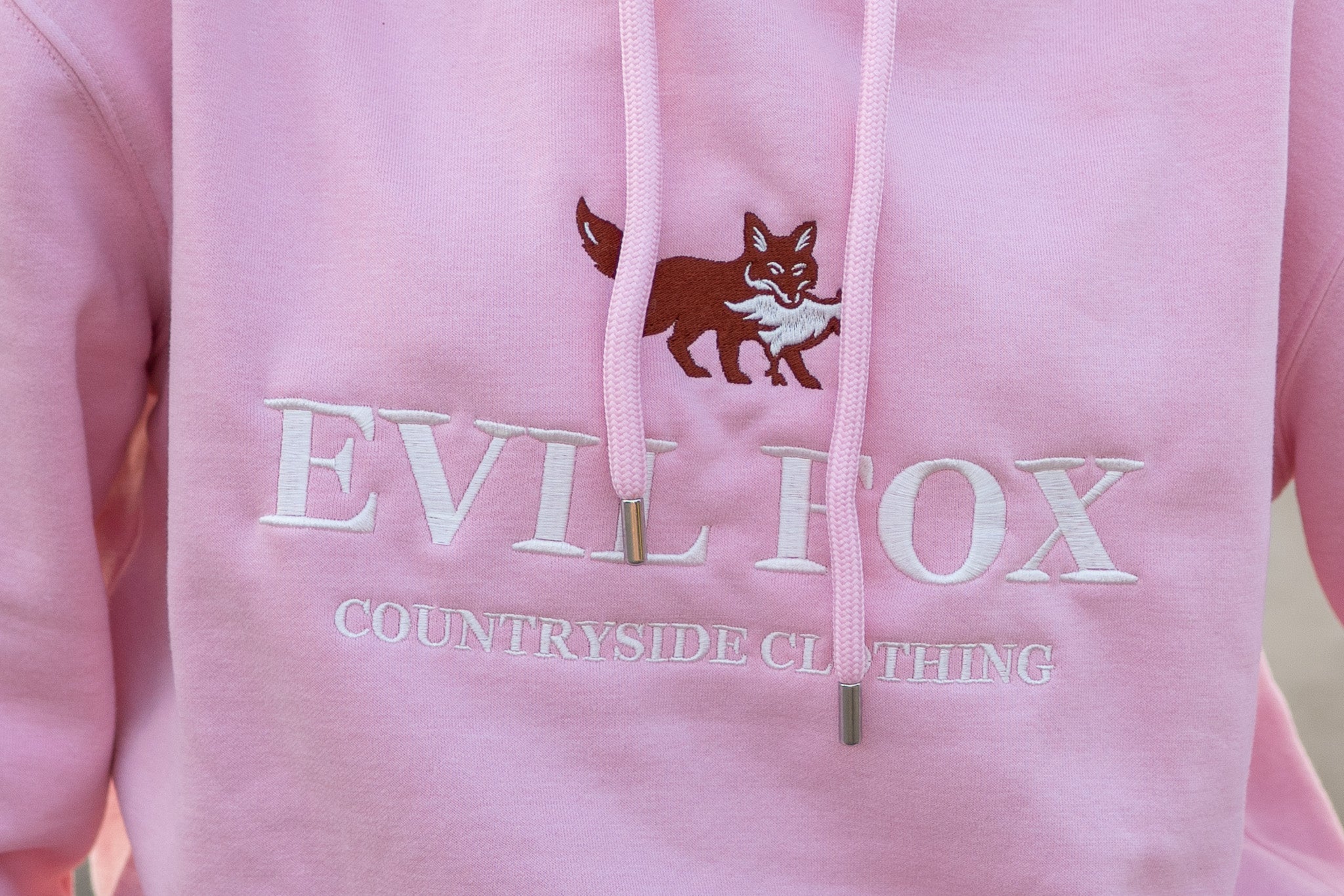 Evil Fox Cub Pink Hoodie